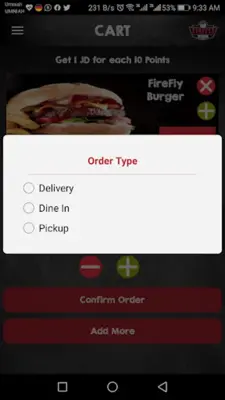 FireFly Burger android App screenshot 1