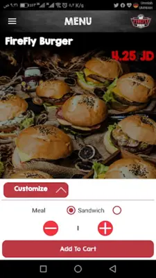 FireFly Burger android App screenshot 3